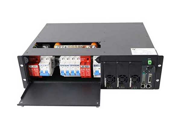 48V / 90A rectifier system (3U rack,upper wire connection) 